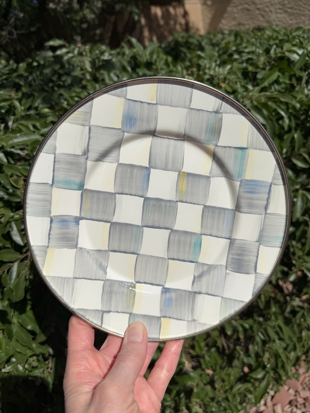 Mackenzie Childs Sterling Check
Salad/Dessert Plate